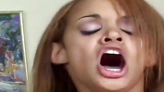 The sweet little face on this Puerto Rican babe will have some of you thinking she is not really ready for hardcore action yet