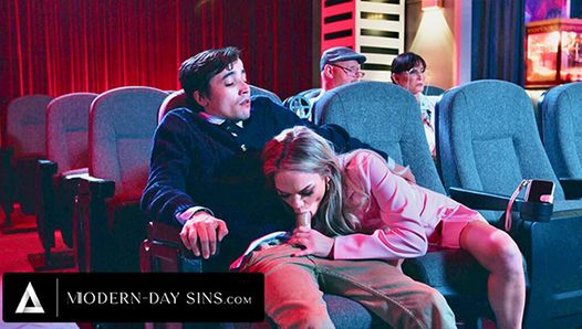 Modern-Day Sins – Pervy Teens Have Public Sex In Movie Theater And Get Caught! With Athena Faris