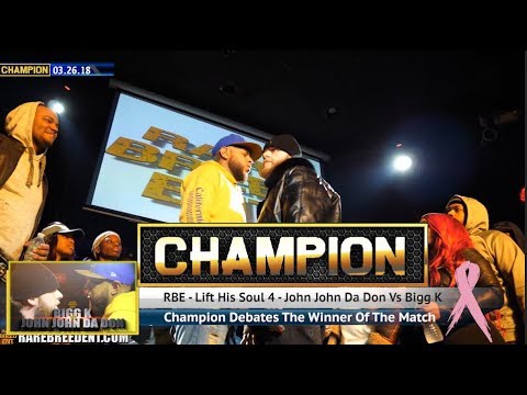 CHAMPION | BIGG K VS JOHN JOHN DA DON RAP BATTLE – RBE