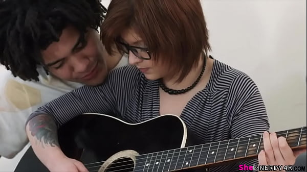 Gina loves music, but her hot Brazilian tutor Louis wants to give this nerdy chick – FULL SCENE on https://www.sheisnerdy4k.com/