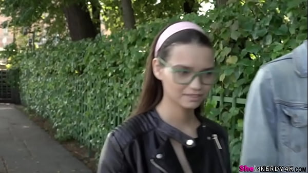 She keeps them on even during sex when a guy she just met takes her home – FULL SCENE on https://www.sheisnerdy4k.com/