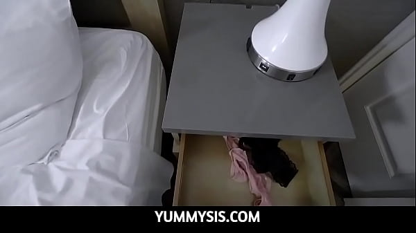 YummySis – Pervy stepbrother sniffing stepsisters panties and she caught him
