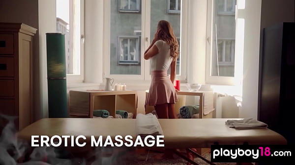 Petite small titted Hungarian hottie Tiffany Tatum gets massaged and fucked