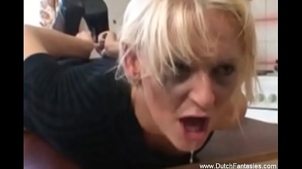 Face Fucking The Dutch Blonde Slut Hard Just To Feel