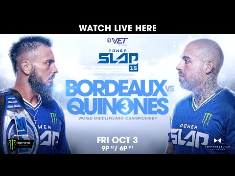 Power Slap 15: Bordeaux vs Quinones | October 3rd β Prelims