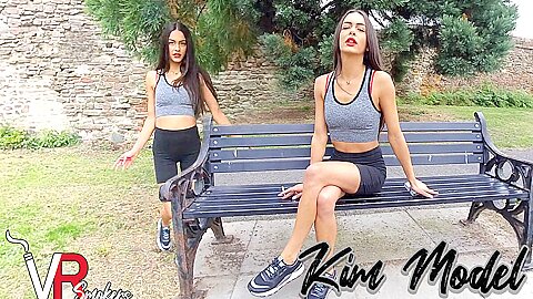Hot Pornstar And Kim Model In Walk About; Smoke Break With A